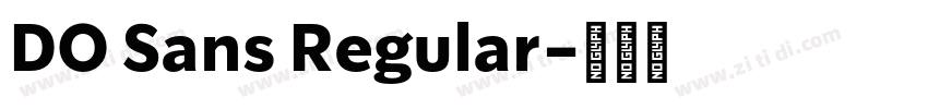 DO Sans Regular字体转换 DO Sans Regular字体转换